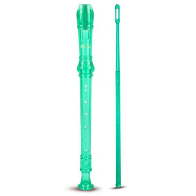 Sopran Descant Recorder 8 hålflöjt med / rengöringsstång påseinstruktion